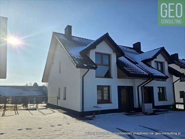 dom na sprzedaż 102m2 dom Zabierzów, Gotowe domy zabudowa bliźniacza Więckowice pod Krakowem B4 (lewa połówka)