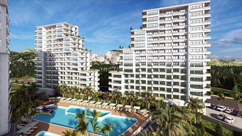 Inwestycyjne 45 m² w Mezitli z udogodnieniami mieszkanie Mersin, Deniz, Mezitli, Mersin