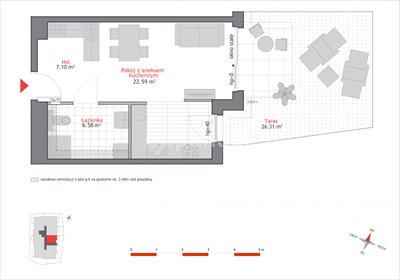 mieszkanie na sprzedaż 36m2 mieszkanie Gdańsk, Oliwa, Artura Grottgera