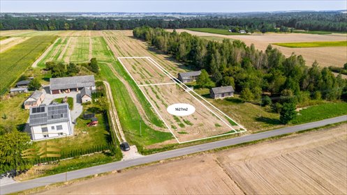 Polecam działkę budowlaną 1627 m² w pierwszej linii w Kolonii Kiełczewice działka Kolonia Kiełczewice Dolne