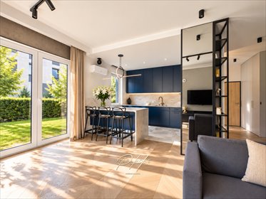 Nowoczesne 65 m² z ogrodem na Ursynowie (Kłobucka) mieszkanie Warszawa, Ursynów, Kłobucka