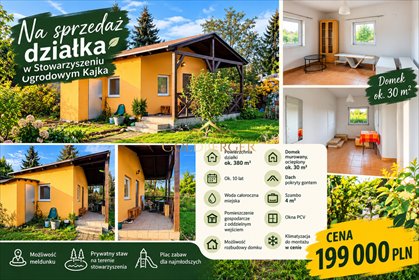 Działka 380 m² z murowanym domkiem - Poznań Wrzesińska działka Poznań, Wrzesińska