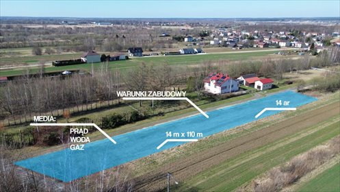 działka na sprzedaż 1401m2 działka Rudna Wielka