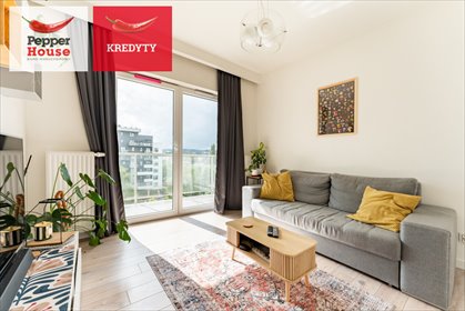 Nowoczesny apartament 37,5 m² z balkonem i widokiem mieszkanie Gdańsk, Przymorze, Aleja Rzeczypospolitej