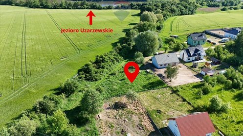 Narożna działka 1116 m² pod dom w Uzarzewie, 200 m od jeziora działka Uzarzewo, Kalinowa