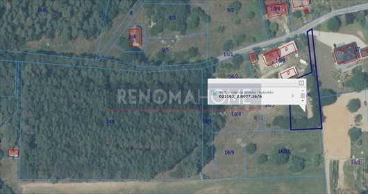 działka na sprzedaż 1206m2 działka Składowice, Zalesie