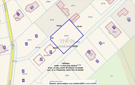 Na sprzedaż działka 1500 m² z planem mieszkaniowo-usługowym działka Józefów, Piaskowa