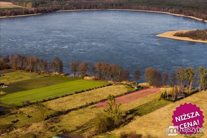 Polecam działkę 2351 m² z linią brzegową jeziora działka Strzeszów