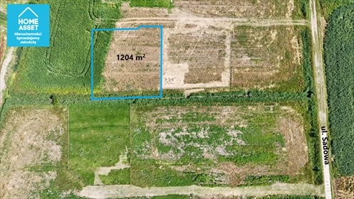 Polecam działkę 1204 m² w Wiślinkiej z planem zagospodarowania działka Wiślinka, Sadowa