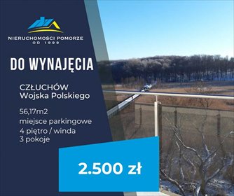 mieszkanie na wynajem 59m2 mieszkanie Człuchów, Al. Wojska Polskiego