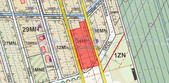 Działki budowlane 4880 m2, plan mieszkaniowy, media działka Sulejówek, Bagno