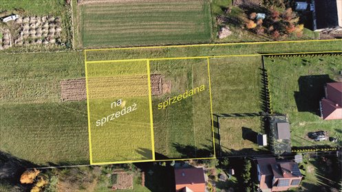 Na sprzedaż działka 10 arów z mediami w Proszówkach działka Proszówki