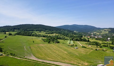 Działka 37 arów z szerokim frontem w Słopnicach działka Słopnice