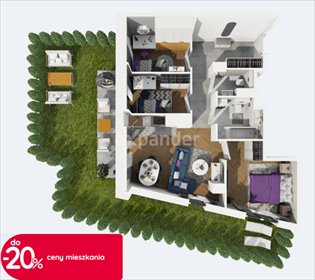 mieszkanie na sprzedaż 62m2 mieszkanie Gliwice, Stare Gliwice