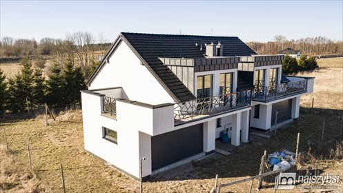 Nowoczesny bliźniak 146m2 z ogródkiem i garażem dom Kołobrzeg, Stramnica