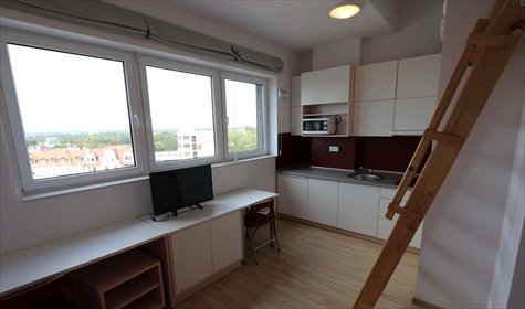 Na wynajem nowoczesny mikroapartament 17 m² w Centrum Wrocławia mieszkanie Wrocław, Śródmieście, Plac Grunwaldzki