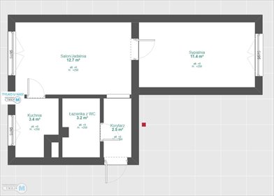 Polecam 2-pokojowe mieszkanie 34,38 m² do remontu na os. Jagiellońskim mieszkanie Kielce, Kielce, os. Jagiellońskie