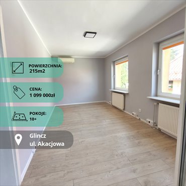 Gotowy budynek pod wynajem lub biura – 215 m² w Glincz lokal użytkowy Glincz, Akacjowa