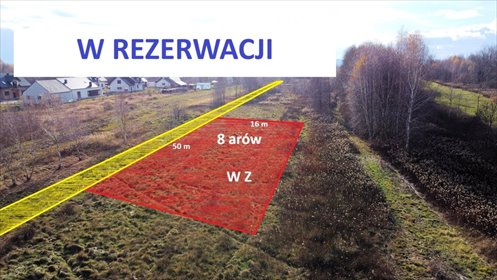 działka na sprzedaż 818m2 działka Bratkowice