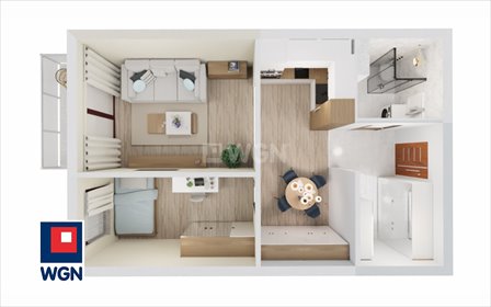 Nowoczesne 48,24 m² w Brodnicy z technologią i bezpieczeństwem polecam mieszkanie Brodnica, Witosa