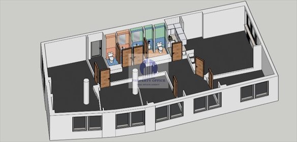 Wynajmę przestronny lokal biurowy 173 m² w Warszawie lokal użytkowy Warszawa, Wola, Kasprzaka