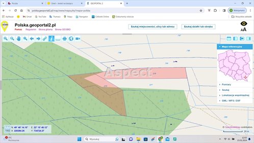 działka na sprzedaż 2248m2 działka Bartkówka