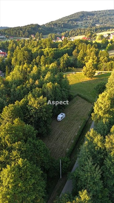 działka na sprzedaż 1112m2 działka Koszarawa
