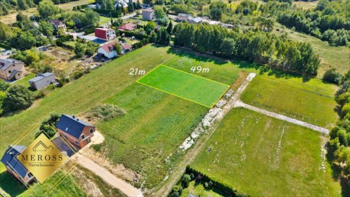 Na sprzedaż działka budowlana 1026 m² z mediami w spokojnej okolicy działka Częstochowa, Brzeziny Wielkie, Rzeczna