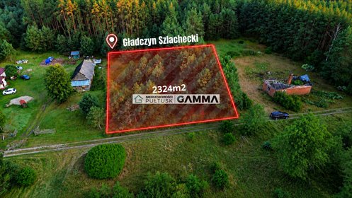 Polecam działkę 2324 m² z mediami w Gładczynie Szlacheckim działka Gładczyn Szlachecki, Gładczyn Szlachecki