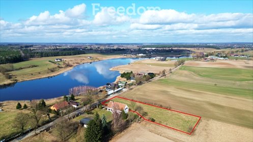 Działka nad jeziorem Kałdun – widok, media, 3700 m² działka Kałduny, Julin