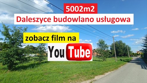 Sprzedam dużą kwadratową działkę 5002 m² w Daleszycach działka Daleszyce, Polna