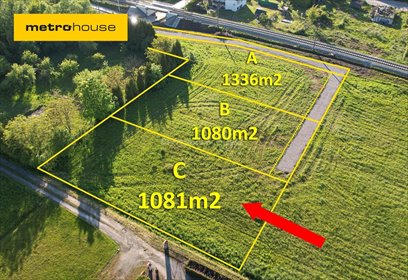 działka na sprzedaż 1081m2 działka Kozy, Krańcowa