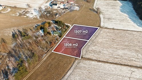 działka na sprzedaż 1308m2 działka Badowo-Mściska