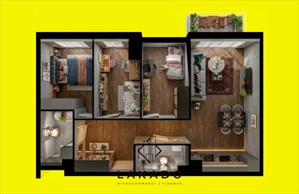 Polecam 4-pokojowe mieszkanie 69 m² z balkonem i 2 łazienkami mieszkanie Kraków, Prądnik Biały, Władysława Łokietka