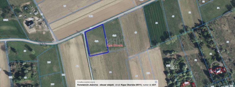 Działka 3001 m² pod zabudowę zagrodową (Kępa Oborska) działka Kępa Oborska