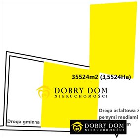Do sprzedania duża działka 35 524 m² z możliwością stawu działka Wasilków
