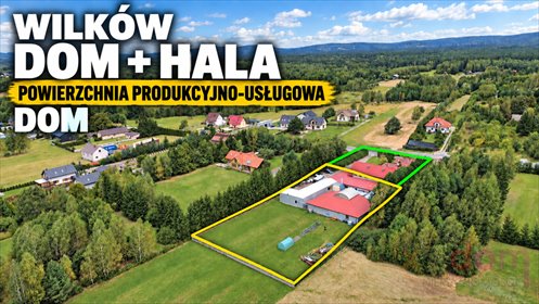 Kompleks Wilków: dom + powierzchnia usługowa 878 m². lokal użytkowy Wilków