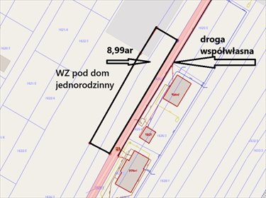 działka na sprzedaż 899m2 działka Sokołów Małopolski, Głogowska