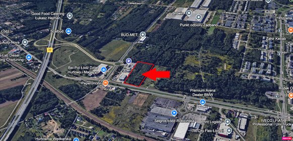 działka na sprzedaż 16233m2 działka Łódź, Widzew, Rokicińska