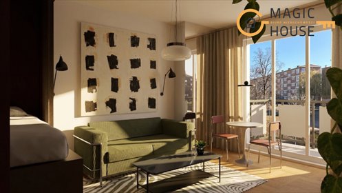 Studio z balkonem i widokiem na Muzeum Poczty Gdańskiej zapraszam mieszkanie Gdańsk, Śródmieście, Sieroca