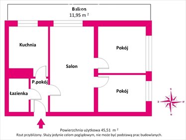 mieszkanie na sprzedaż 46m2 mieszkanie Konstancin-Jeziorna, Jana Sobieskiego