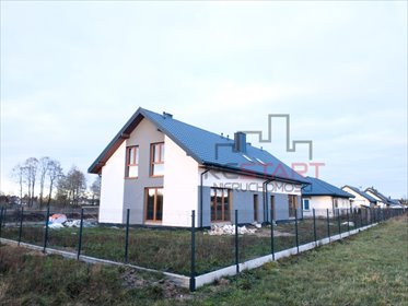 Nowoczesny bliźniak z garażem 126 m² (Wiskitki) dom Wiskitki