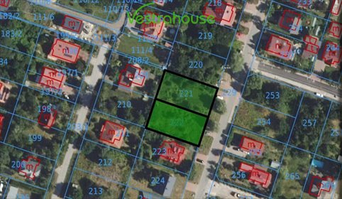 Dwie działki w Kampinosie A - 1382 m² z planem zagospodarowania działka Kampinos A, Ogrodowa