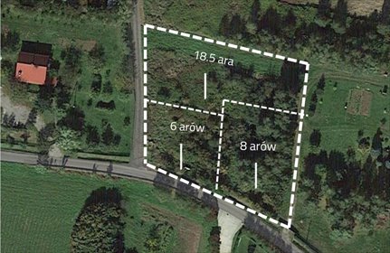 działka na sprzedaż 33m2 działka Matysówka