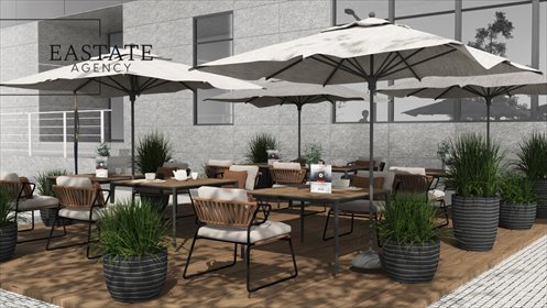 Lokal gastronomiczny na Mokotowie z dużymi witrynami lokal użytkowy Warszawa, Mokotów, Wincentego Rzymowskiego