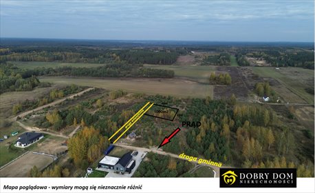 działka na sprzedaż 1000m2 działka Dąbrówki