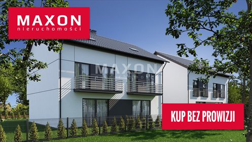 Nowoczesny dom bliźniak 142,86 m2 z ogrodem i 2 miejscami dom Marki