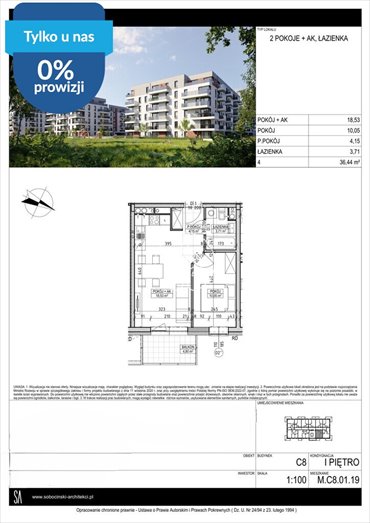 Nowoczesne 2-pokojowe mieszkanie z balkonem w Fordonie. mieszkanie Bydgoszcz, Fordon, Fordońska