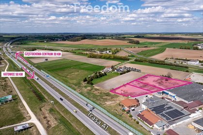 Działka inwestycyjna 11 971 m² przy A1 z potencjałem logistycznym. działka Woźniki, Cegielniana