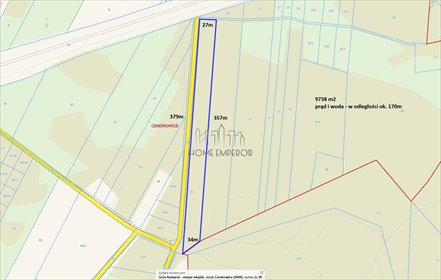 działka na sprzedaż 9738m2 działka Cendrowice, Leśna